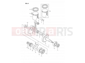 SUZUKI DS80 L (1990) (E03) 4 - CRANKSHAFT