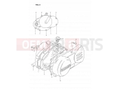 SUZUKI DS80 M (1991) (E24) 3 - CRANKCASE COVER
