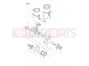 SUZUKI DS80 R (1994) (E24) 4 - CRANKSHAFT