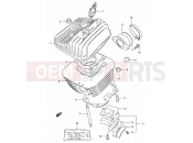 SUZUKI DS80 V (1997) (E03,E28,E33) 1 - CYLINDER