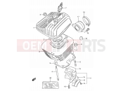 SUZUKI DS80 W (1998) (E24) 1 - CYLINDER