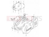 SUZUKI DS80 W (1998) (E24) 3 - CRANKCASE COVER