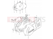 SUZUKI DS80 Y (2000) (E03,E28,E33) 3 - CRANKCASE COVER