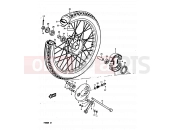 SUZUKI FR80 B (1977) 43 - FRONT WHEEL
