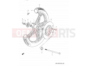 35 - FRONT WHEEL - Suzuki GN125E P (1993) (E03,E28,E33)