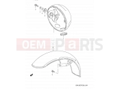 34 - HEADLAMP HOUSING - Suzuki GN125E R (1994) (E03,E28,E33)