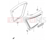 38 - FRAME COVER - Suzuki GN250 P (1993)