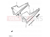 51 - FRAME COVER (GR650E) - Suzuki GR650 / GR650X E (1984)