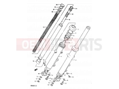 55 - FRONT DAMPER (GR650XD/XE) - Suzuki GR650 / GR650X E (1984)