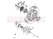 70 - REAR WHEEL (GR650D/E) - Suzuki GR650 / GR650X E (1984)