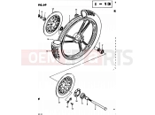 SUZUKI GS450S Z (1983) 69 - FRONT WHEEL (MODEL D E34)