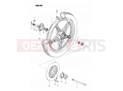 60 - FRONT WHEEL (MODEL Z) - Suzuki GS450L T (1996)