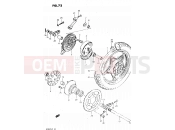 72 - REAR WHEEL (MODEL T, X) - Suzuki GS450L T (1996)