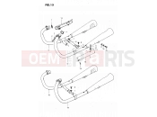 SUZUKI GS450L X (1999) 15 - MUFFLER