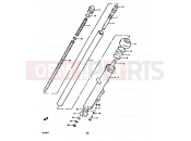 SUZUKI GS550D T (1996) 48 - FRONT FORK (SINGLE DISK)