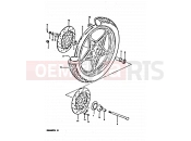 51 - FRONT WHEEL - Suzuki GSX400FE X (1999)