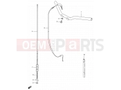 21 - HANDLEBAR - CABLE - Suzuki JR50 X (1999)