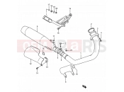 12 - MUFFLER - Suzuki LS650 M (1991) Savage (E03,E28,E33)
