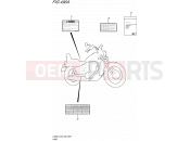 496A - LABEL (LS650L5 E03) - Suzuki LS650 L5 (2015) Savage (E03,E28,E33)