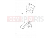 42 - FRONT FENDER - Suzuki PE250 X (1999)