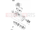 SUZUKI RG125U J (1988) Gamma 4 - CRANKSHAFT