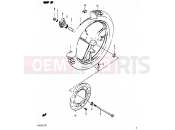 41 - FRONT WHEEL - Suzuki RG125UC G (1986) Gamma