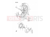 SUZUKI RM125 R (1994) (E02,E04,E24) 25 - FRONT WHEEL