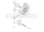 SUZUKI RM125 R (1994) (E02,E04,E24) 34 - REAR WHEEL
