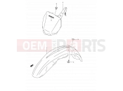 SUZUKI RM250 K1 (2001) (E02,E04,E24) 22 - FRONT FENDER