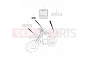 SUZUKI RM250 K1 (2001) (E02,E04,E24) 26 - LABEL