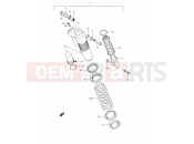 SUZUKI RM250 K1 (2001) (E02,E04,E24) 34 - REAR SHOCK ABSORBER