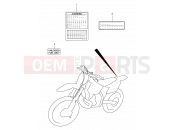 SUZUKI RM250 K4 (2004) (E03,E28) 26 - LABEL