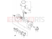 SUZUKI RM250 M (1991) (E03,E28,E33) 5 - CRANKSHAFT (MODEL K)