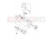SUZUKI RM250 M (1991) (E03,E28,E33) 5C - CRANKSHAFT (MODEL N)