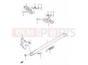 SUZUKI RM250 M (1991) (E03,E28,E33) 17 - STAND - FOOTREST