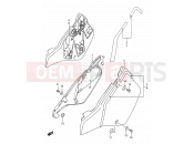 SUZUKI RM250 M (1991) (E03,E28,E33) 21 - FRAME COVER (MODEL K/L/M)