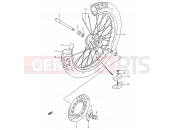 SUZUKI RM250 M (1991) (E03,E28,E33) 25 - FRONT WHEEL (MODEL K/L/M)