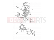 SUZUKI RM250 M (1991) (E03,E28,E33) 25A - FRONT WHEEL (MODEL N)