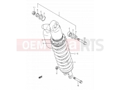 SUZUKI RM250 M (1991) (E03,E28,E33) 32B - SHOCK ABSORBER (MODEL M)
