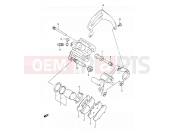 SUZUKI RM250 M (1991) (E03,E28,E33) 36A - REAR CALIPERS (MODEL L)