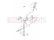 SUZUKI RM250 M (1991) (E03,E28,E33) 37 - REAR MASTER CYLINDER (MODEL K)