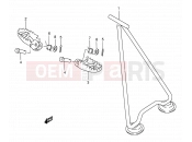SUZUKI RM250 W (1998) (E02) 17 - STAND - FOOTREST