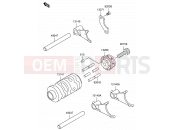 SUZUKI RM65 K3 (2003) (E21) 8 - GEAR CHANGE DRUM/SHIFT FORK