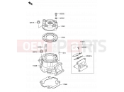 SUZUKI RM65 K4 (2004) (E19) 1 - CYLINDER HEAD/CYLINDER