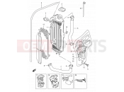 SUZUKI RM80X X (1999) 9 - RADIATOR