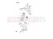 SUZUKI RM80 H (1987) (E01) 22 - STEERING STEM (MODEL G/H)
