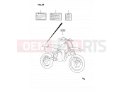 SUZUKI RM80 M (1991) (E24) 39 - LABEL