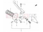 SUZUKI RM80 G (1986) (E03,E28,E33) 29 - LEFT HANDLE GRIP (MODEL G/H/J)