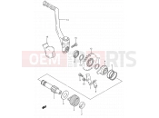 SUZUKI RM80 H (1987) (E03,E28,E33) 13 - KICK STARTER