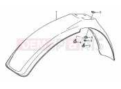 SUZUKI RM80 K (1989) (E03,E28,E33) 25 - FRONT FENDER